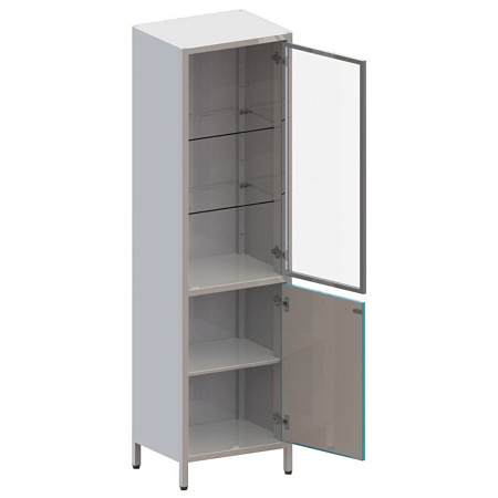 ВИТАЛИЯ ШМе-1см — Шкаф медицинский с алюминиевым профилем